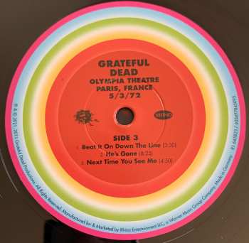 6LP/Dobozkészlet The Grateful Dead: Olympia Theatre, Paris, France (5/3/72) LTD