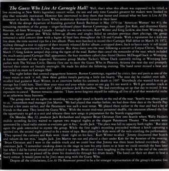 CD The Guess Who: Live At The Paramount