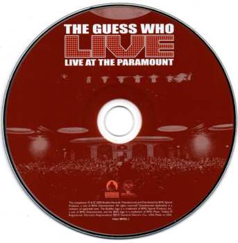 CD The Guess Who: Live At The Paramount