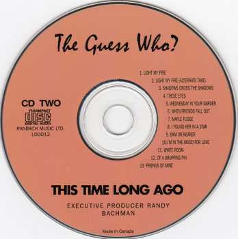 2CD The Guess Who: This Time Long Ago