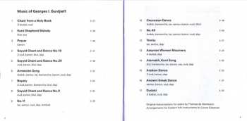 CD The Gurdjieff Folk Instruments Ensemble: Music Of Georges I. Gurdjieff
