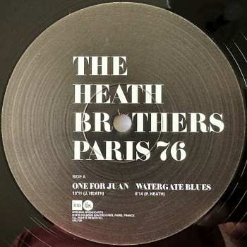 LP The Heath Brothers: Paris 76 LTD
