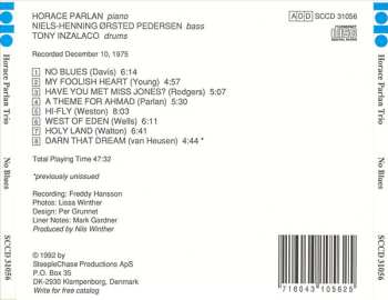 CD Horace Parlan Trio: No Blues