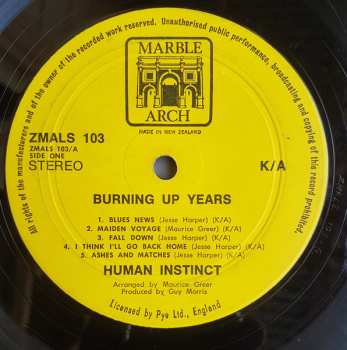 LP The Human Instinct: Burning Up Years