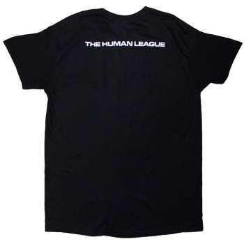 Merch The Human League: The Human League Unisex T-shirt: Soundtrack To A Generation (black) (back Print) (small) S