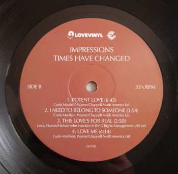 LP The Impressions: Times Have Changed