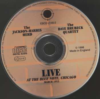 CD The Dave Brubeck Quartet: Live At The Blue Note, Chicago March 1953