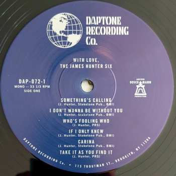 LP The James Hunter Six: With Love