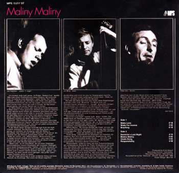CD The Jan Hammer Trio: Maliny Maliny