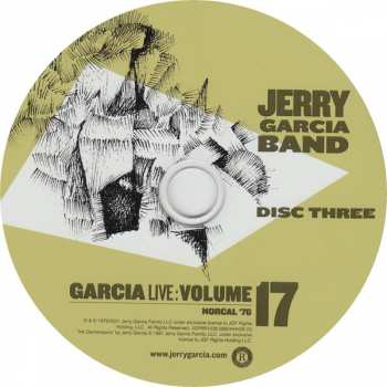3CD The Jerry Garcia Band: GarciaLive Volume 17 NorCal '76