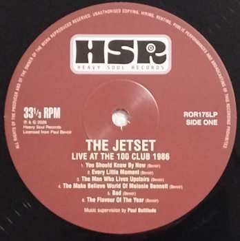 LP The Jetset: Live At The 100 Club 1986