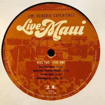 3LP/Blu-ray The Jimi Hendrix Experience: Live In Maui LTD