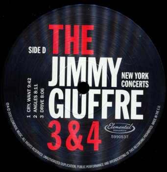 2LP The Jimmy Giuffre Trio: New York Concerts LTD