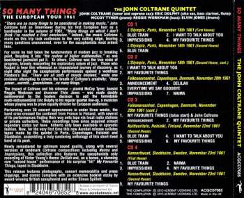4CD Eric Dolphy: So Many Things (The European Tour 1961)