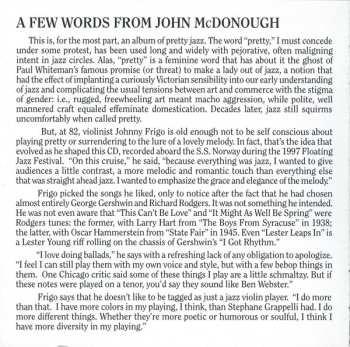 CD The Johnny Frigo Quartet: Live At The 1997 Floating Jazz Festival