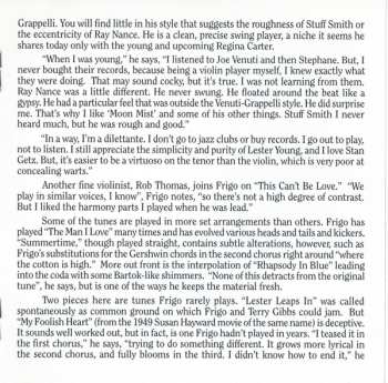 CD The Johnny Frigo Quartet: Live At The 1997 Floating Jazz Festival