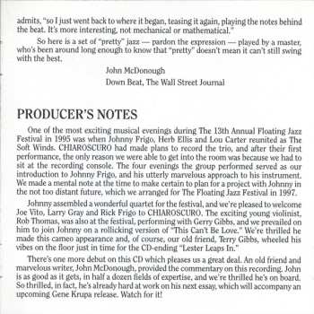 CD The Johnny Frigo Quartet: Live At The 1997 Floating Jazz Festival