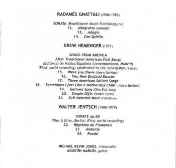 CD The Jones & Maruri Cello-Guitar Duo: Don Quijote y Dulcinea