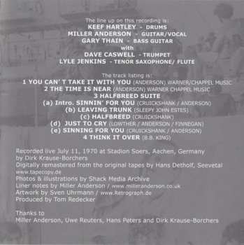 CD The Keef Hartley Band: Live At Aachen Open Air Festival 1970