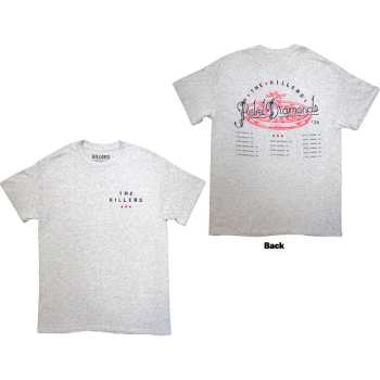 Merch The Killers: The Killers Unisex T-shirt: Tour '24 Roulette Wheel (grey) (back Print & Ex-tour) (small) S