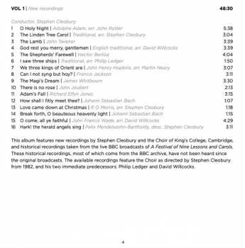 2CD The King's College Choir Of Cambridge: 100 Years Of Nine Lessons & Carols