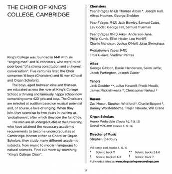 2CD The King's College Choir Of Cambridge: 100 Years Of Nine Lessons & Carols