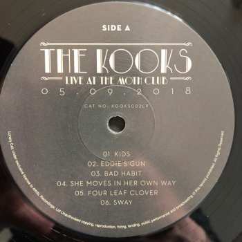 LP The Kooks: Live At The Moth Club 05.09.2018 LTD