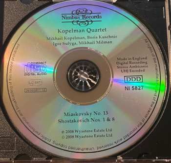 CD Dmitri Shostakovich: Quartets Nos. 1 & 8 / Quartet No. 13