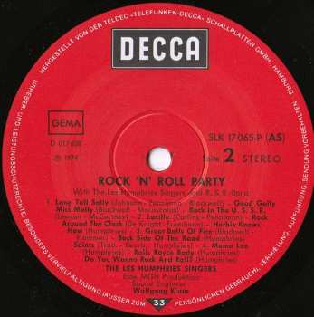LP Les Humphries Singers: Rock 'n' Roll Party