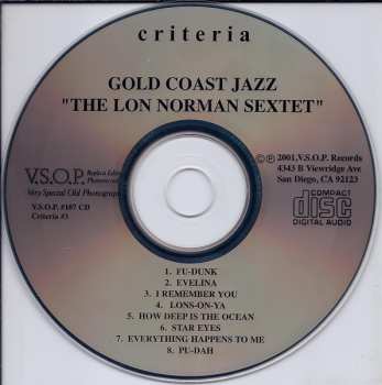 CD The Lon Norman Sextet: Gold Coast Jazz