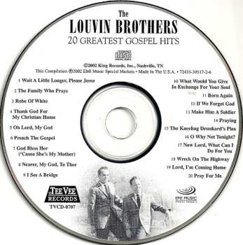 CD The Louvin Brothers: 20 Greatest Gospel Hits