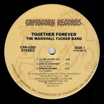 LP The Marshall Tucker Band: Together Forever