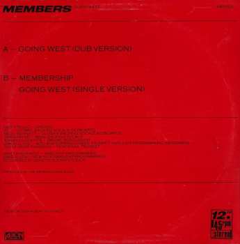 LP The Members: Going West (Dub Version)
