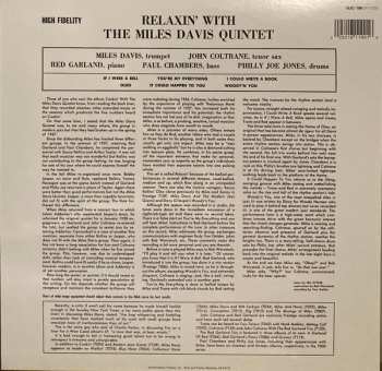 LP The Miles Davis Quintet: Relaxin' With The Miles Davis Quintet