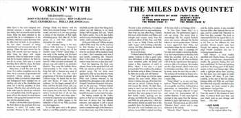 CD The Miles Davis Quintet: Workin' With The Miles Davis Quintet