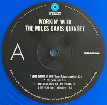 LP The Miles Davis Quintet: Workin’ With The Miles Davis Quintet LTD | CLR