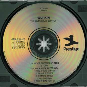 CD The Miles Davis Quintet: Workin' With The Miles Davis Quintet