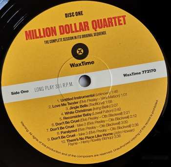 2LP The Million Dollar Quartet: Million Dollar Quartet LTD