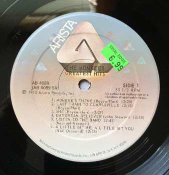 LP The Monkees: The Monkees Greatest Hits