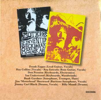 CD The Mothers: Live In Sweden 1967