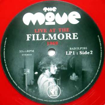 2LP The Move: Live At The Fillmore 1969 CLR