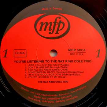LP The Nat King Cole Trio: And The Nat King Cole Trio