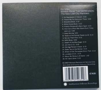 CD The New Lost City Ramblers: Songs From The Depression