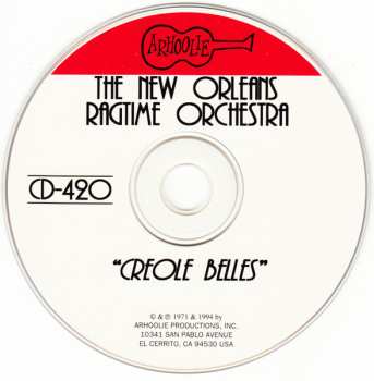 CD The New Orleans Ragtime Orchestra: New Orleans Ragtime Orchestra - Creole  Belles