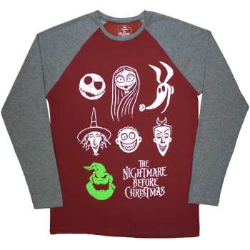 Merch The Nightmare Before Christmas: Póló Stacked Faces