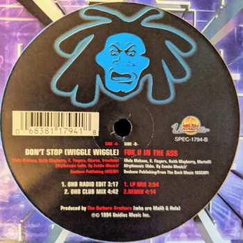 LP The Outhere Brothers: Don't Stop (Wiggle Wiggle) / Fuk U In The Ass