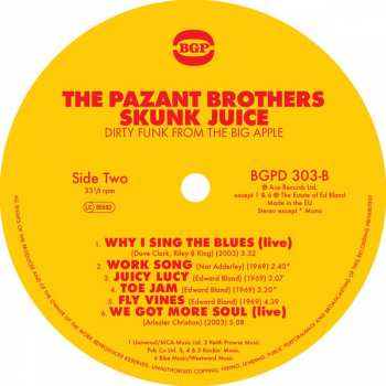 LP The Pazant Brothers: Skunk Juice : Dirty Funk From The Big Apple