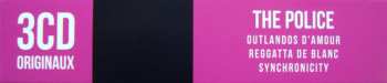 3CD/Dobozkészlet The Police: Outlandos D'Amour - Reggatta De Blanc - Synchronicity
