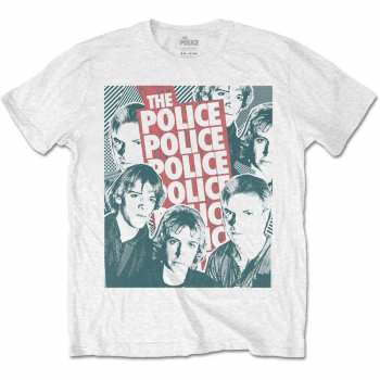 Merch The Police: Póló Half-tone Faces 