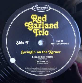 3LP The Red Garland Trio: Swingin' On The Korner: Live at Keystone Korner LTD | NUM